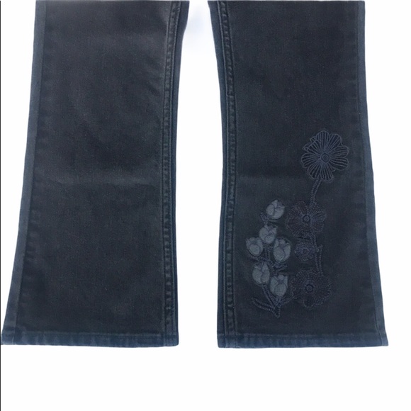 NWT Girls 12 Black Levi‘s 715 Denim Jeans Crop Boot Cut Adjustable Waist - Picture 4 of 4